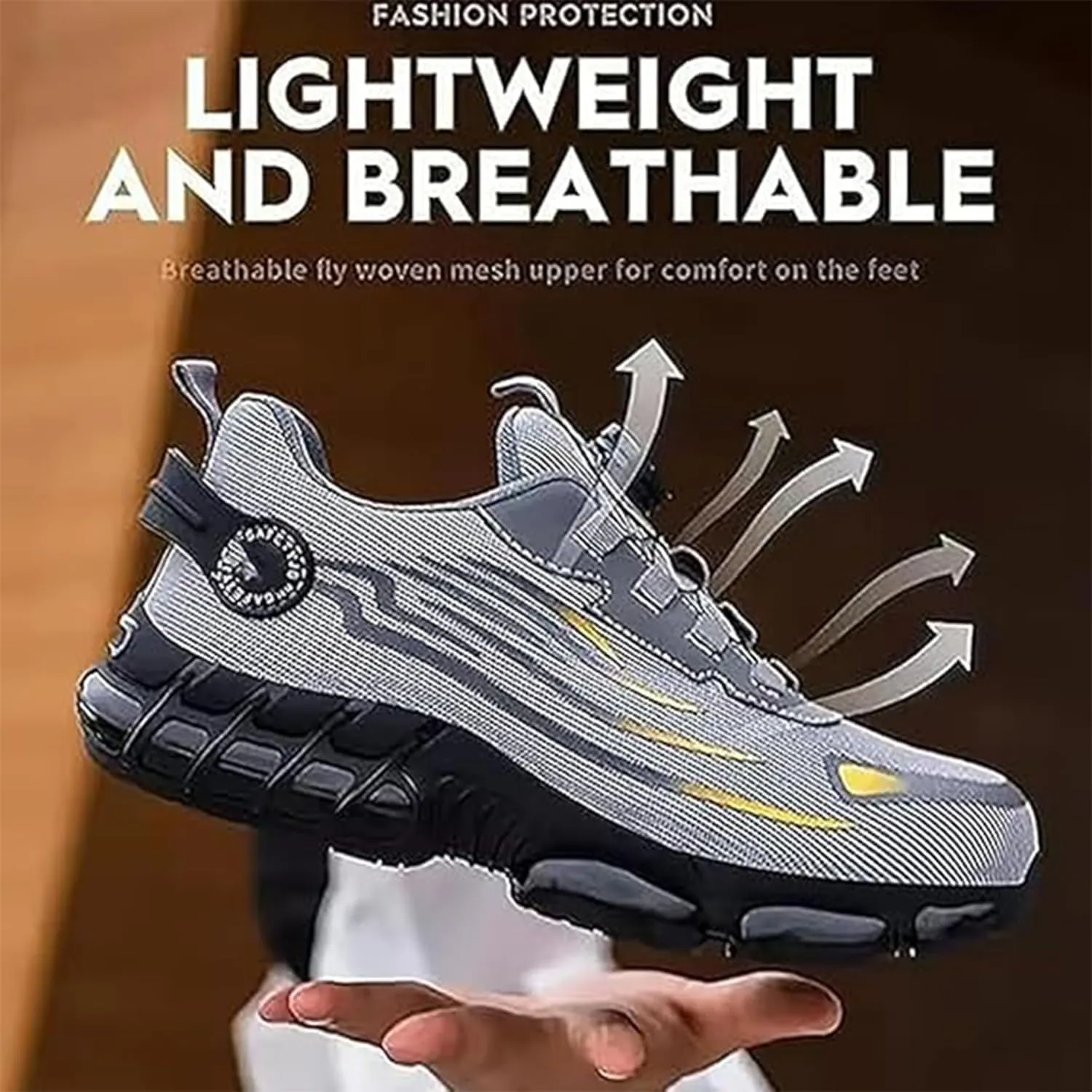 Noozier Safety Shoes, Noozier Safety Shoes Mens Steel Toe, Comfortable Steel Toe Shoe for Men, Puncture-Proof Steel Toes Safetys Shoe for Industrial Construction
