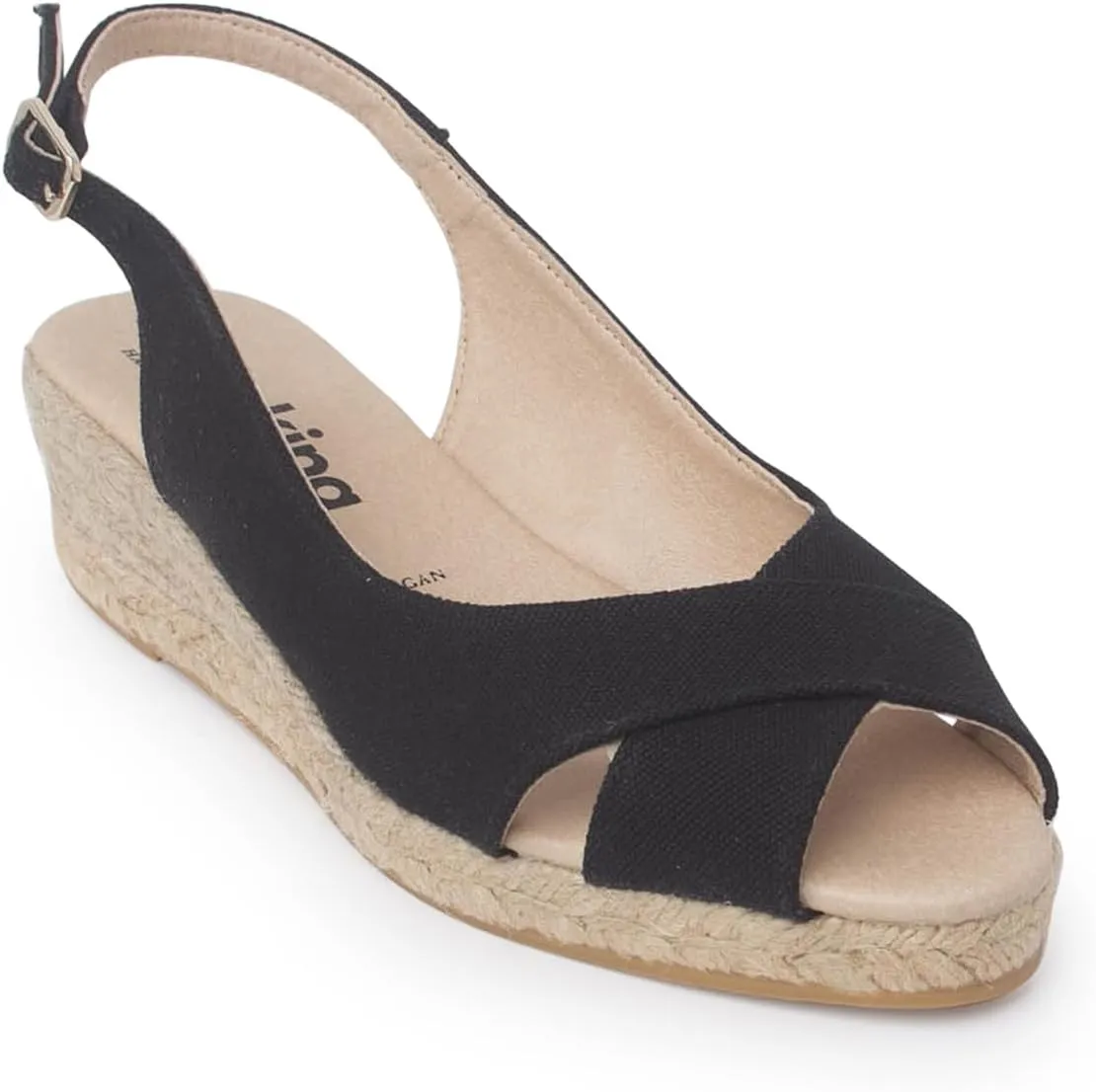 Oliva Espadrille Wedges: Sustainable, Vegan, Classic Style. Made in Spain