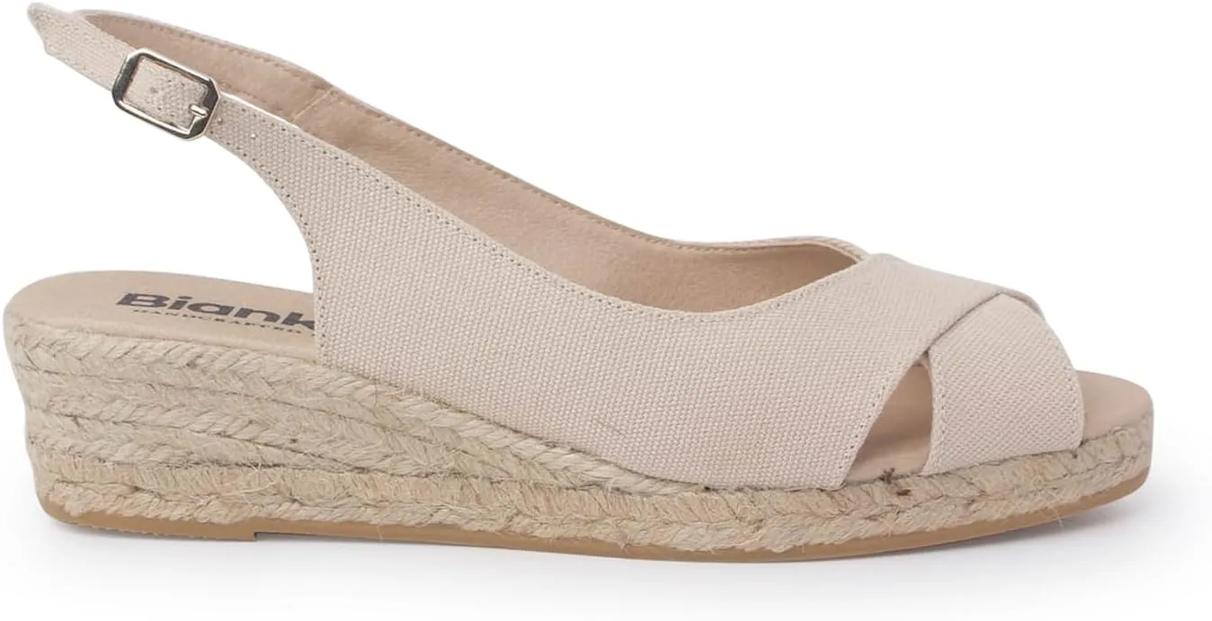 Oliva Espadrille Wedges: Sustainable, Vegan, Classic Style. Made in Spain