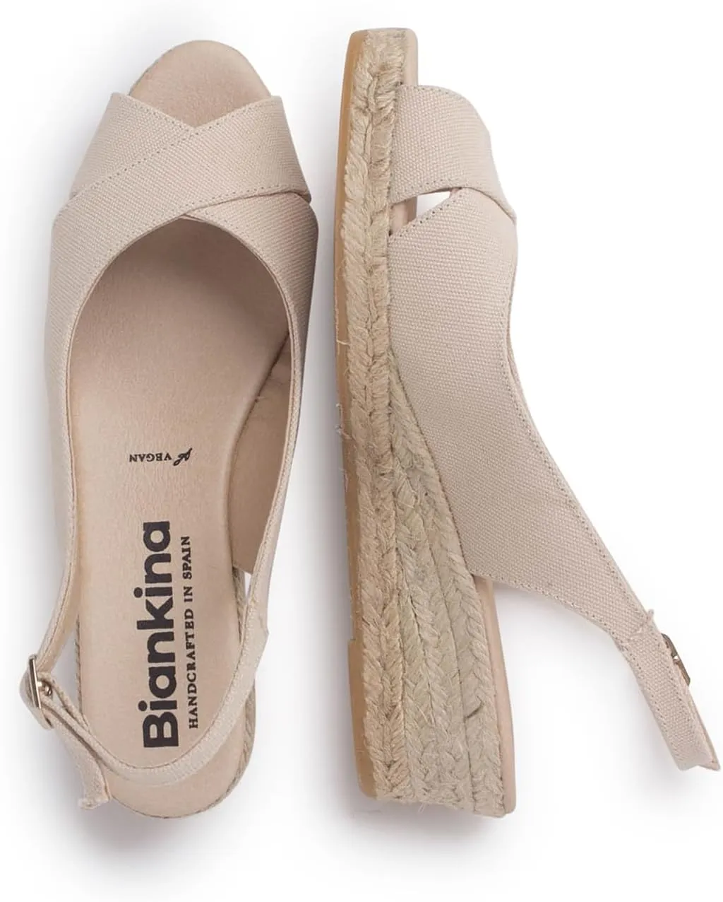 Oliva Espadrille Wedges: Sustainable, Vegan, Classic Style. Made in Spain