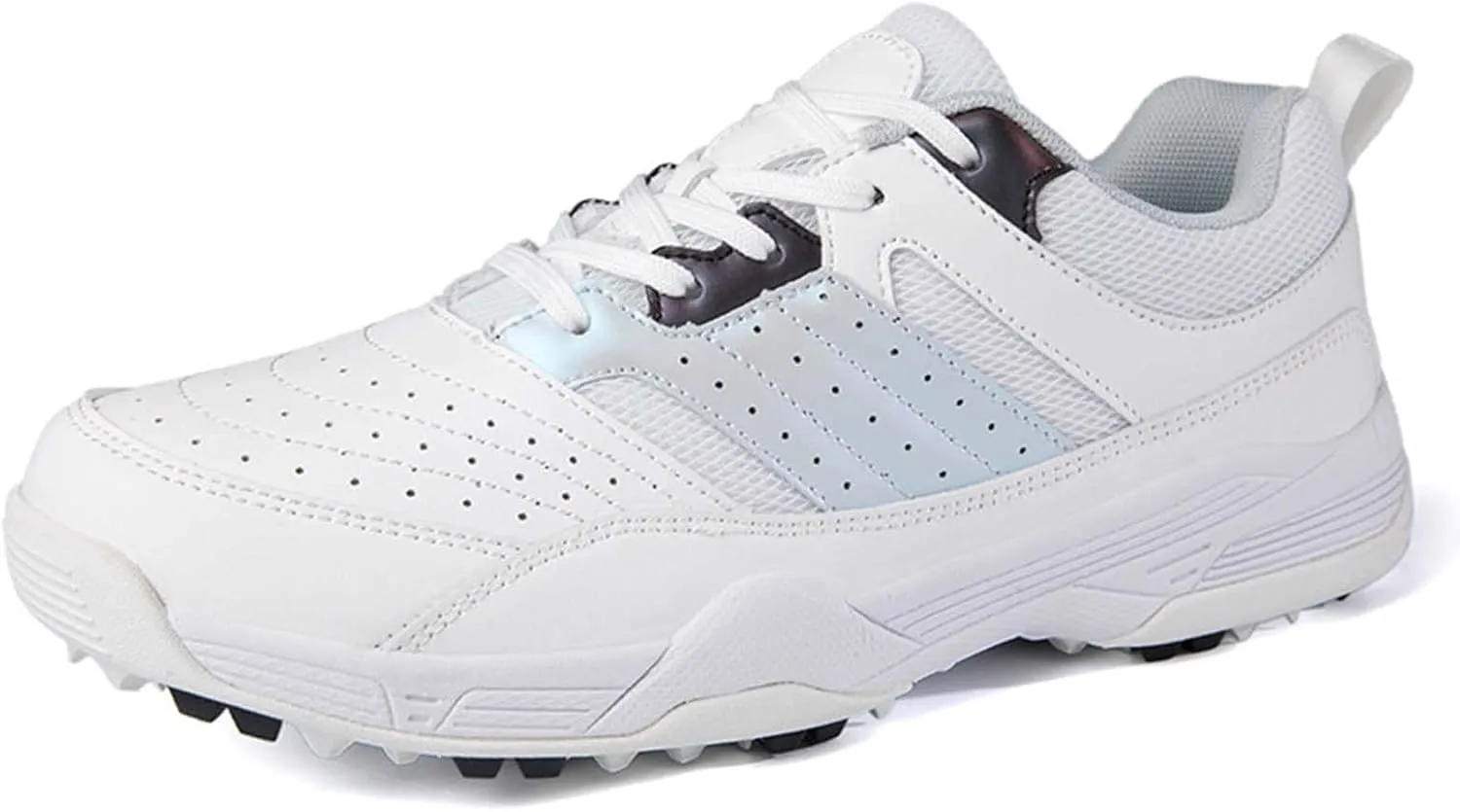 ONAIC Men's Golf Shoes Leather Waterproof Sneakers Breathable Anti-Skid Golf Trainers Wide Fitting Comfort Big Size