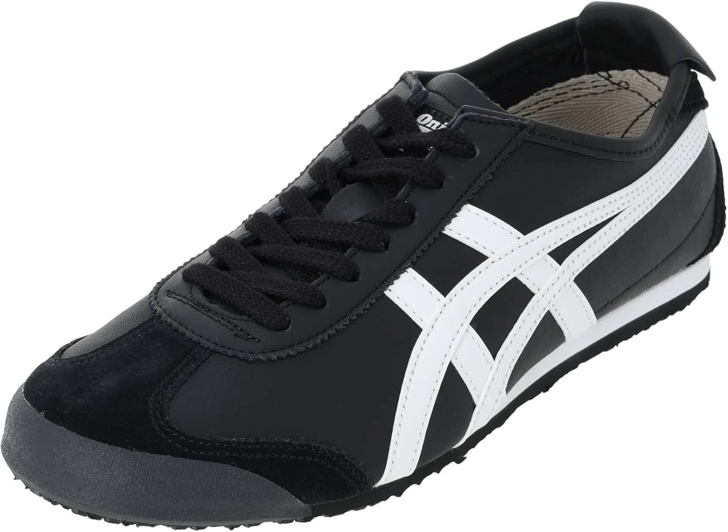 Onitsuka Tiger Mexico 66 1183C102 001 Men's Size (Black/White, US Footwear Size System, Adult, Men, Numeric, Medium, 4)