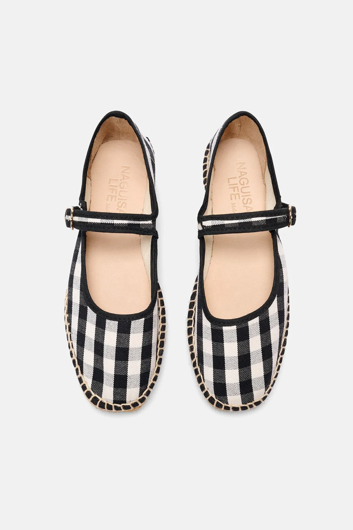 Peonia Black Check Shoes