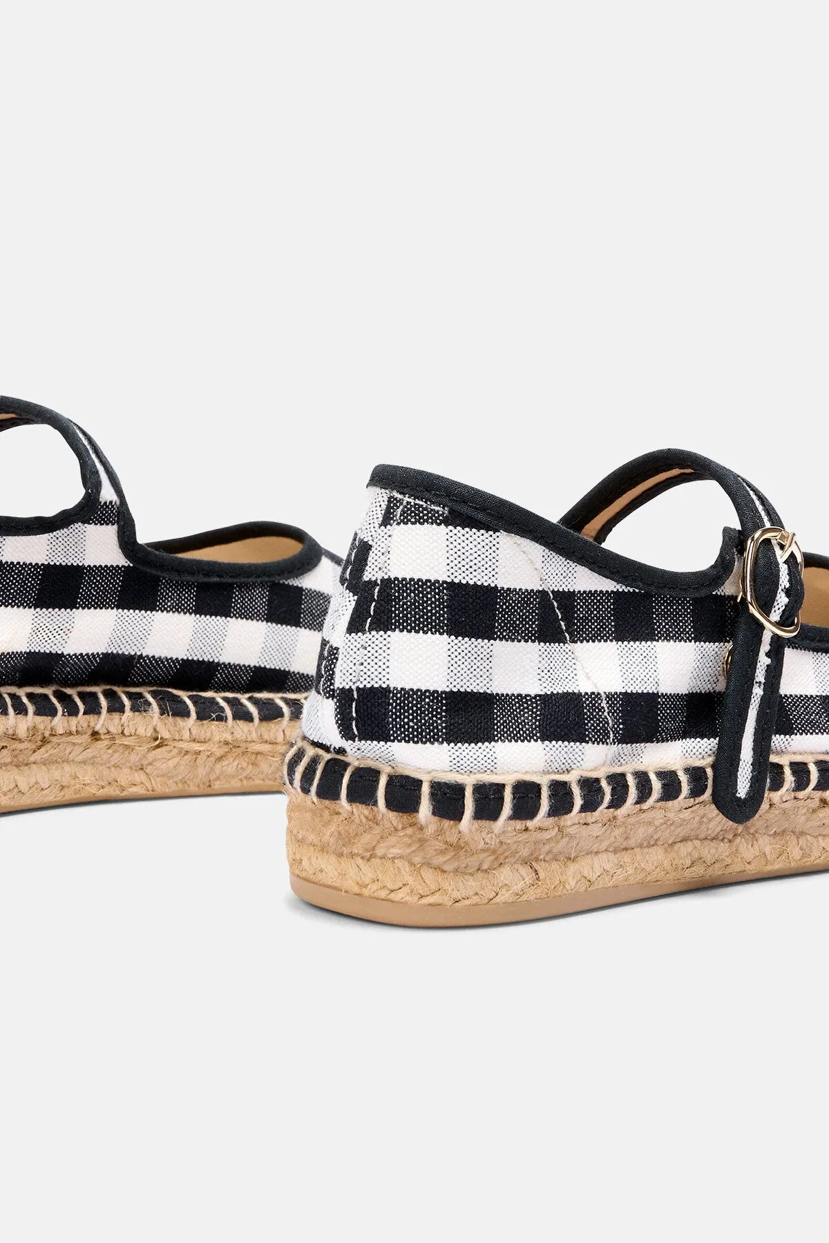 Peonia Black Check Shoes