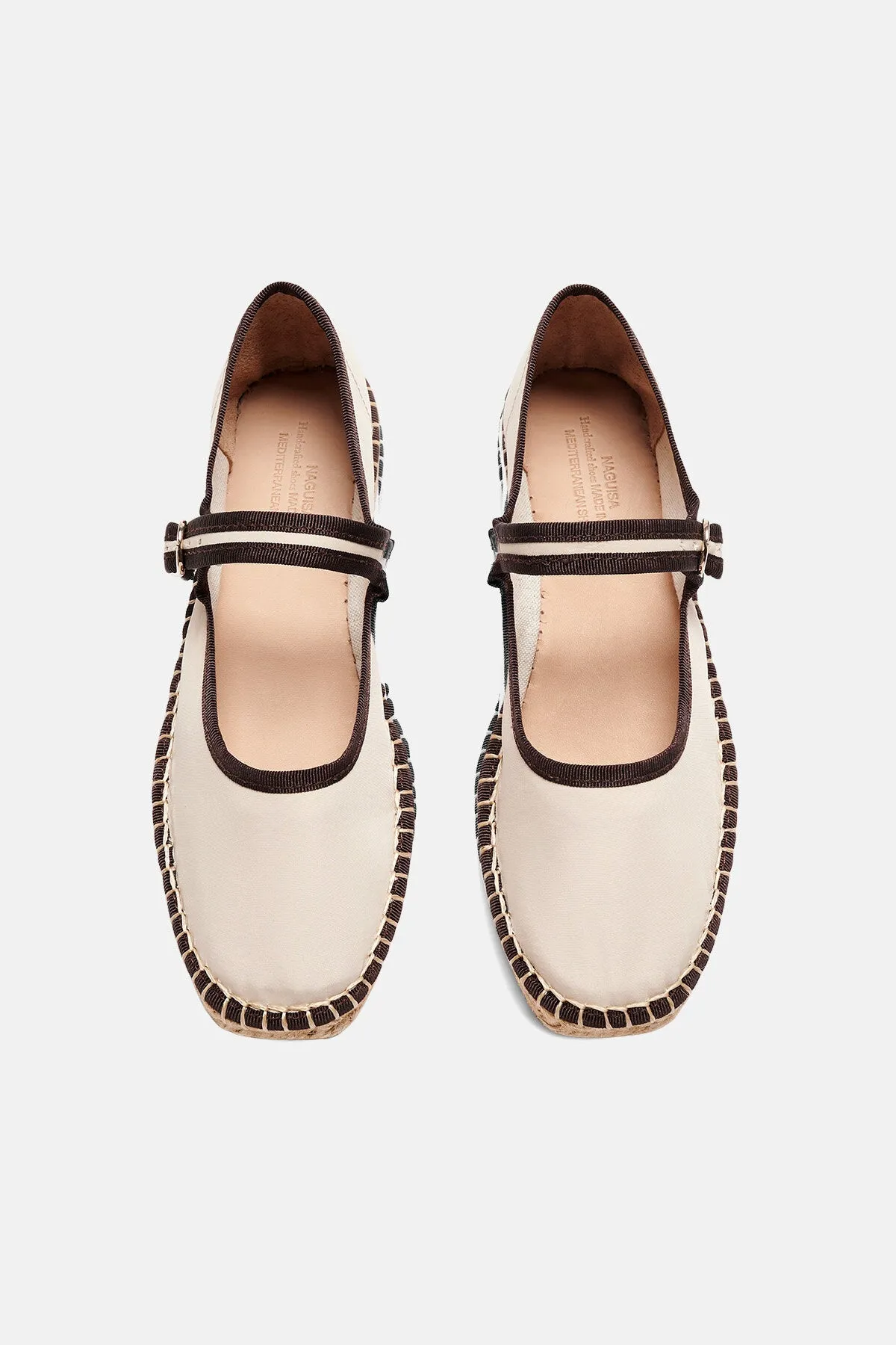 Peonia Ecru Brown Shoes