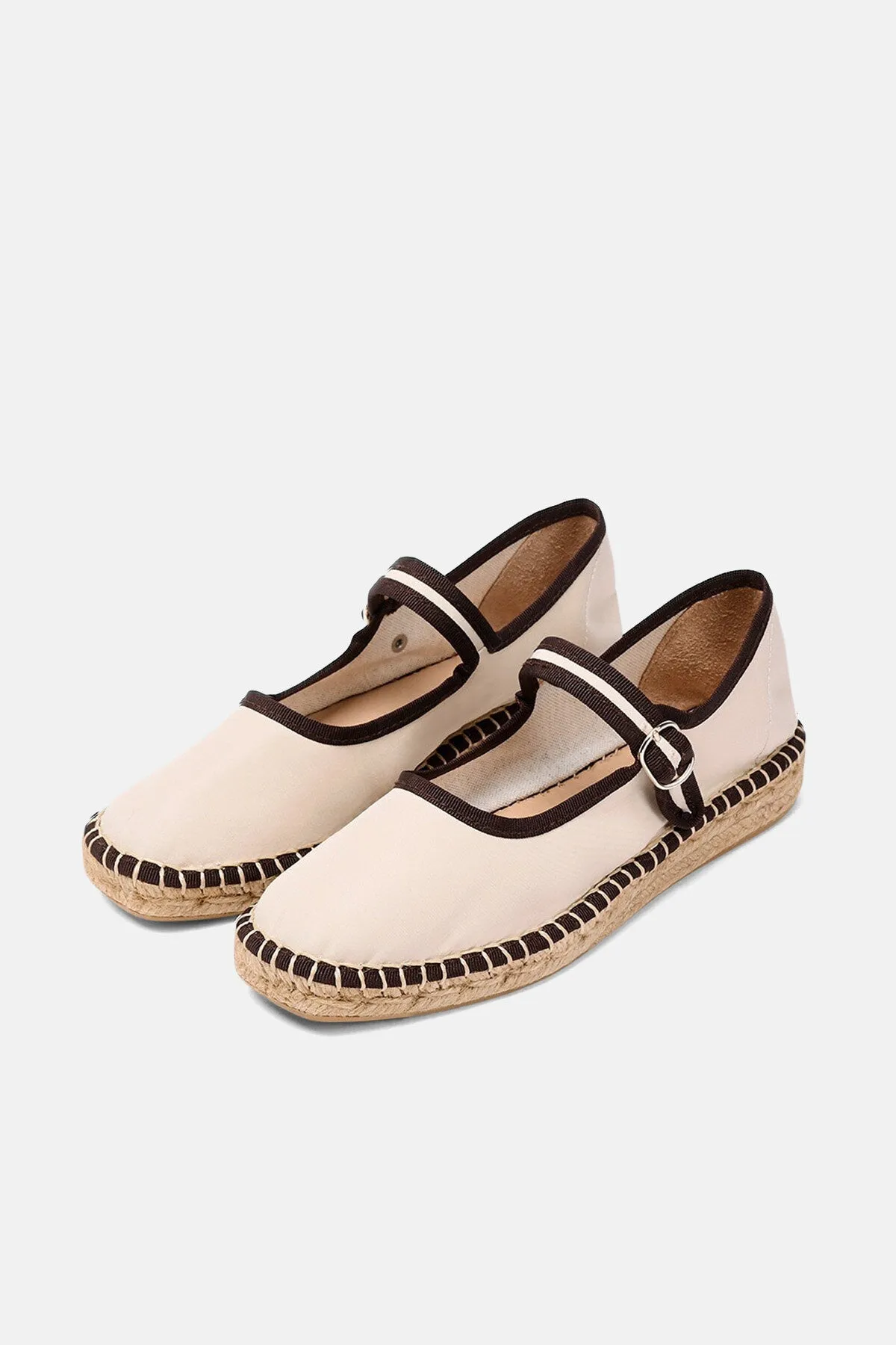 Peonia Ecru Brown Shoes