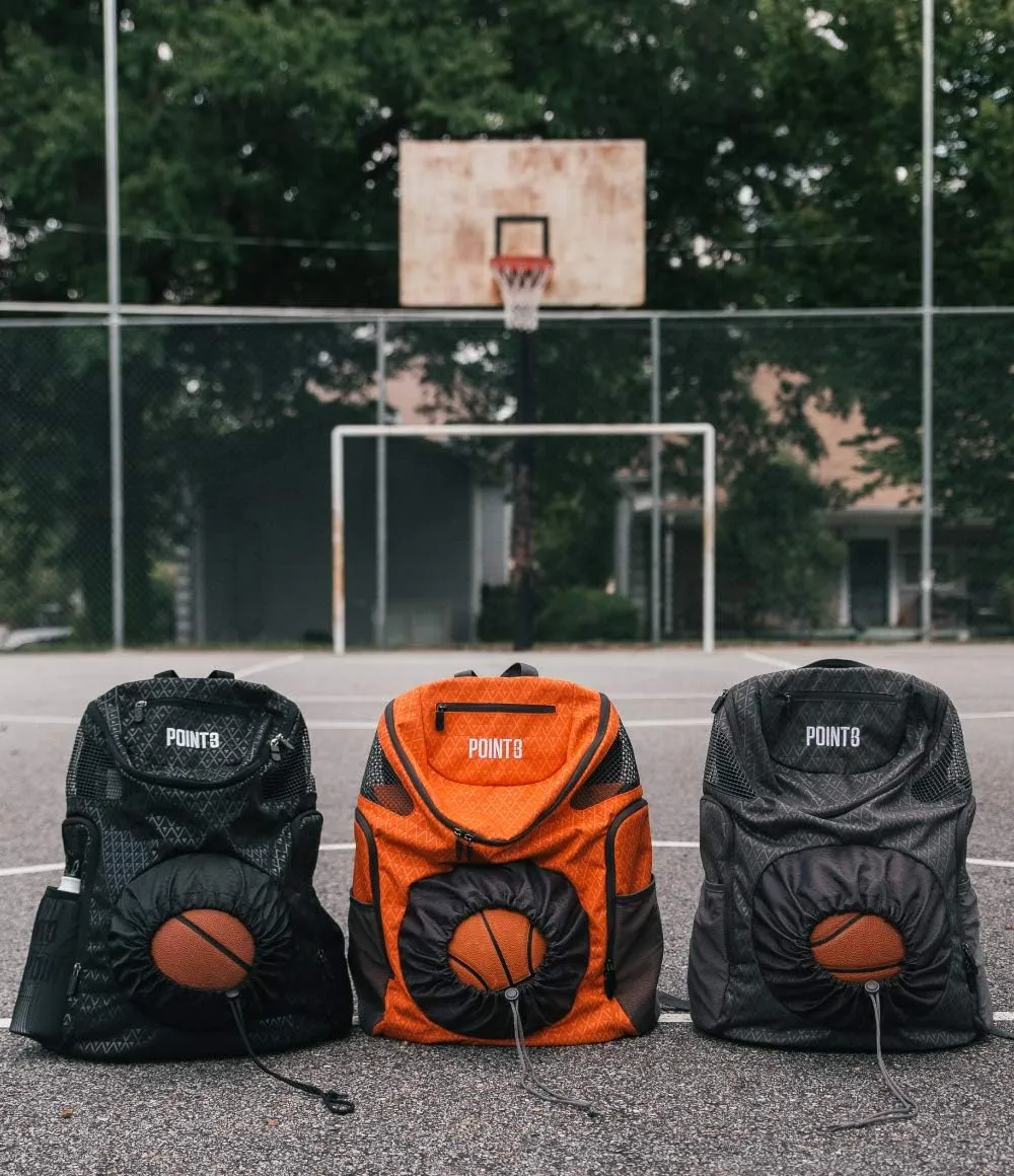 Point 3 Road Trip 2.0 Backpack Basketball Backpack with Drawstrong Closure | Ventilated Mesh Shoe Pocket Compartment