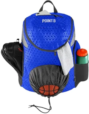 Point 3 Road Trip 2.0 Backpack Basketball Backpack with Drawstrong Closure | Ventilated Mesh Shoe Pocket Compartment