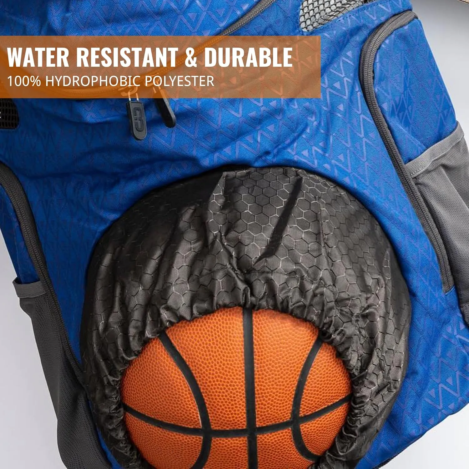 Point 3 Road Trip 2.0 Backpack Basketball Backpack with Drawstrong Closure | Ventilated Mesh Shoe Pocket Compartment