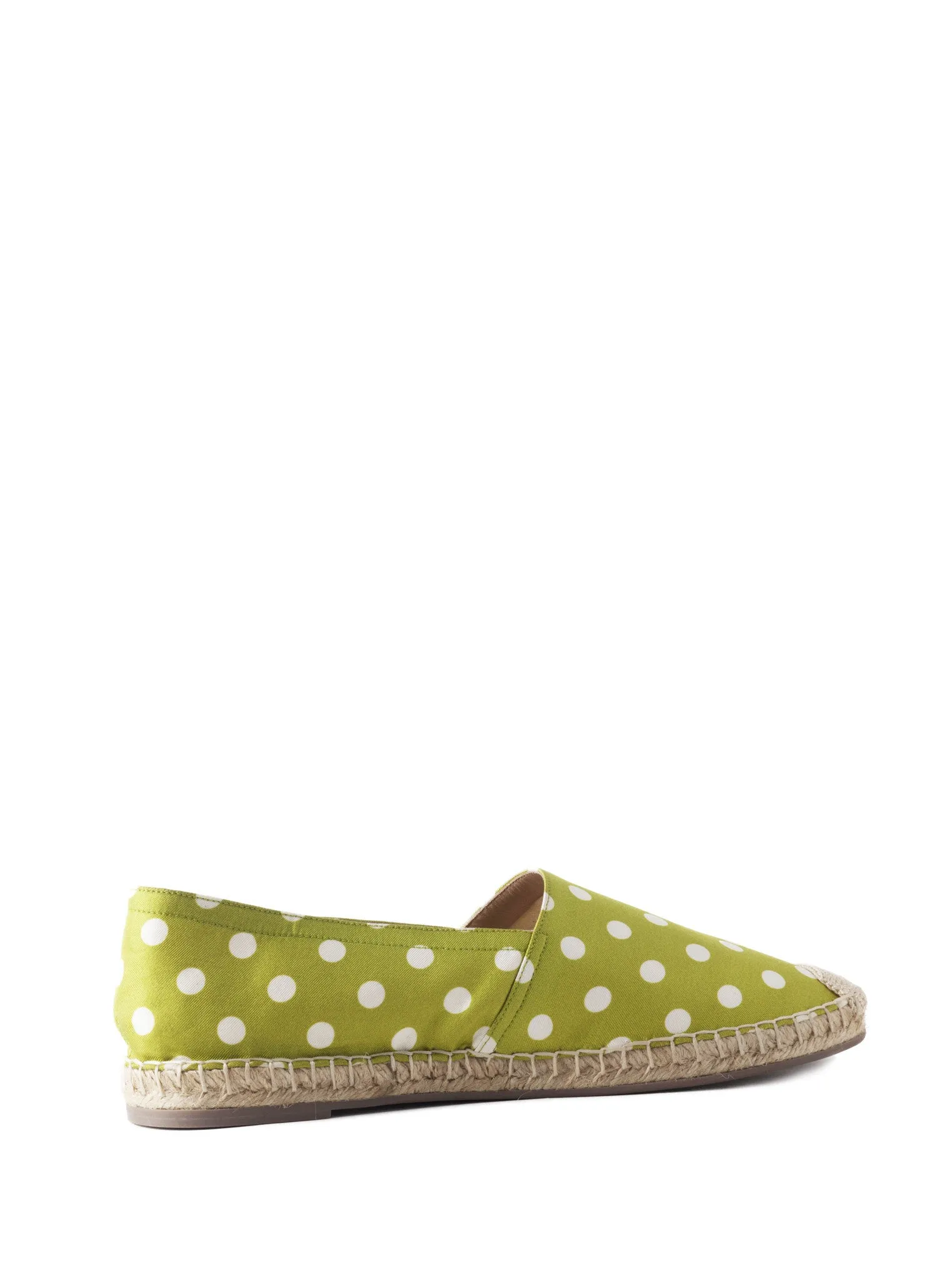 Polka Dot Espadrilles in Lime