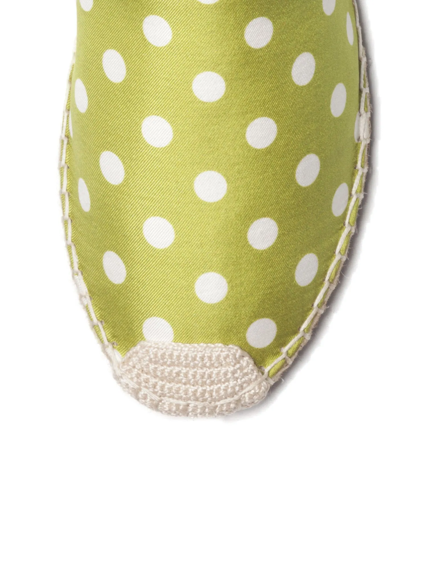 Polka Dot Espadrilles in Lime