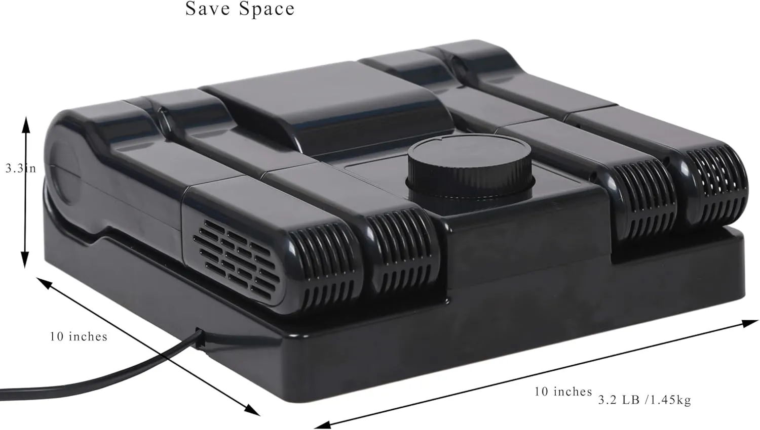 Portable Electric Shoe Glove Boot Dryer Warmer with Folding and Drying Rack