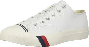 PRO-Keds Men's Royal Lo Lace Up Fashion Sneaker, White Leather, 10.5