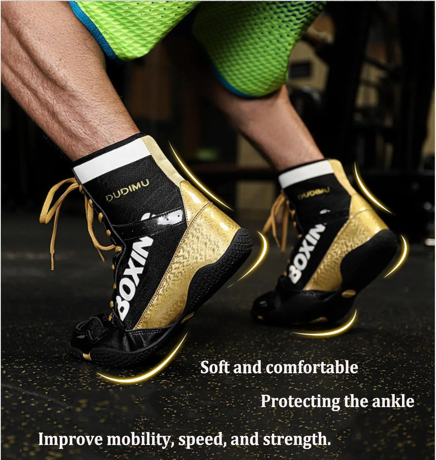 Professional Boxing Shoes Men's and Women's Breathable Wrestling Shoes Training Shoe for Adult Non Slip Fitness Sneakers