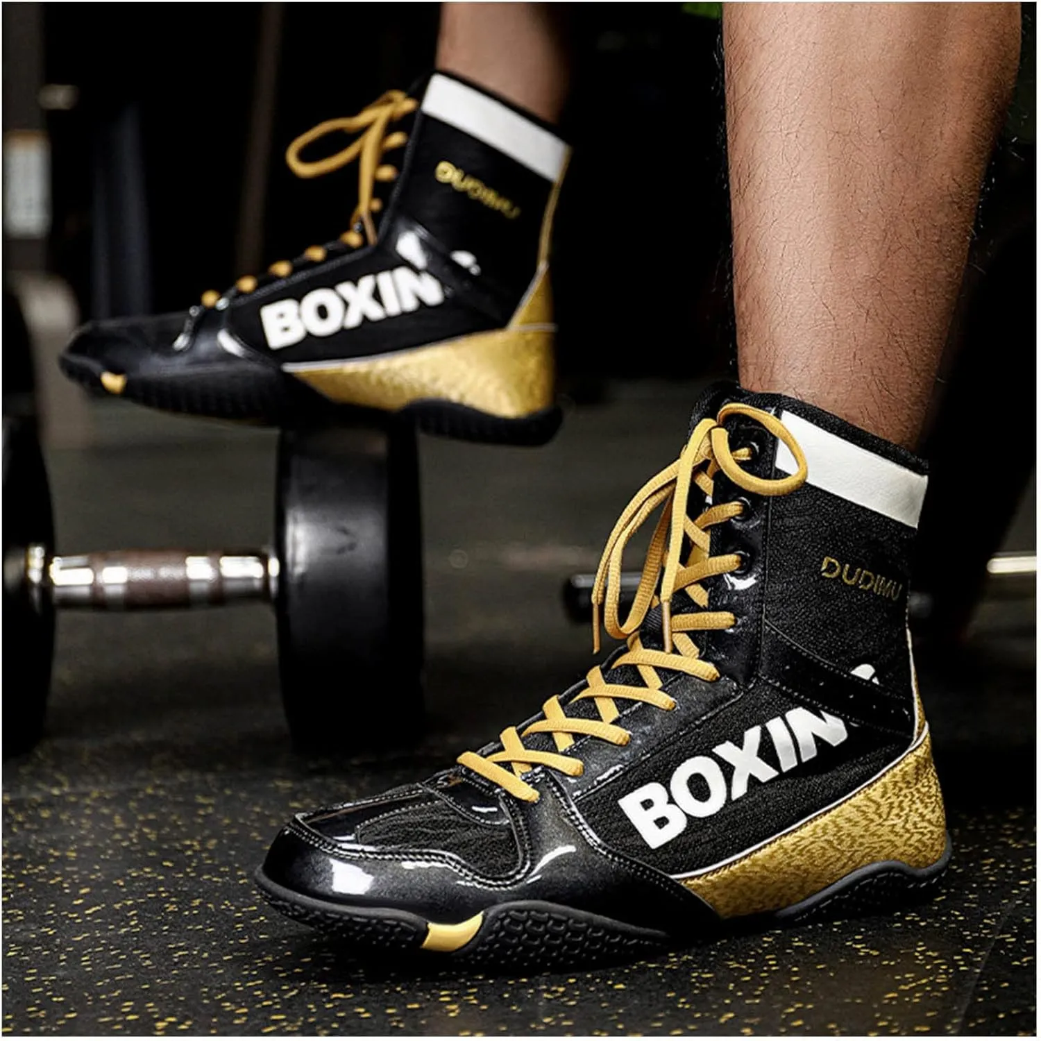 Professional Boxing Shoes Men's and Women's Breathable Wrestling Shoes Training Shoe for Adult Non Slip Fitness Sneakers
