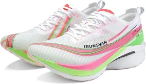 Professional Marathon Carbon Fiber Running Shoes for Men Breathable Ultra Lightweight Shock Absorbent Sports Shoes