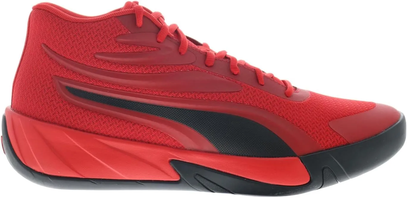 PUMA Men's Court Pro Basketball Shoes, White-Black, 12