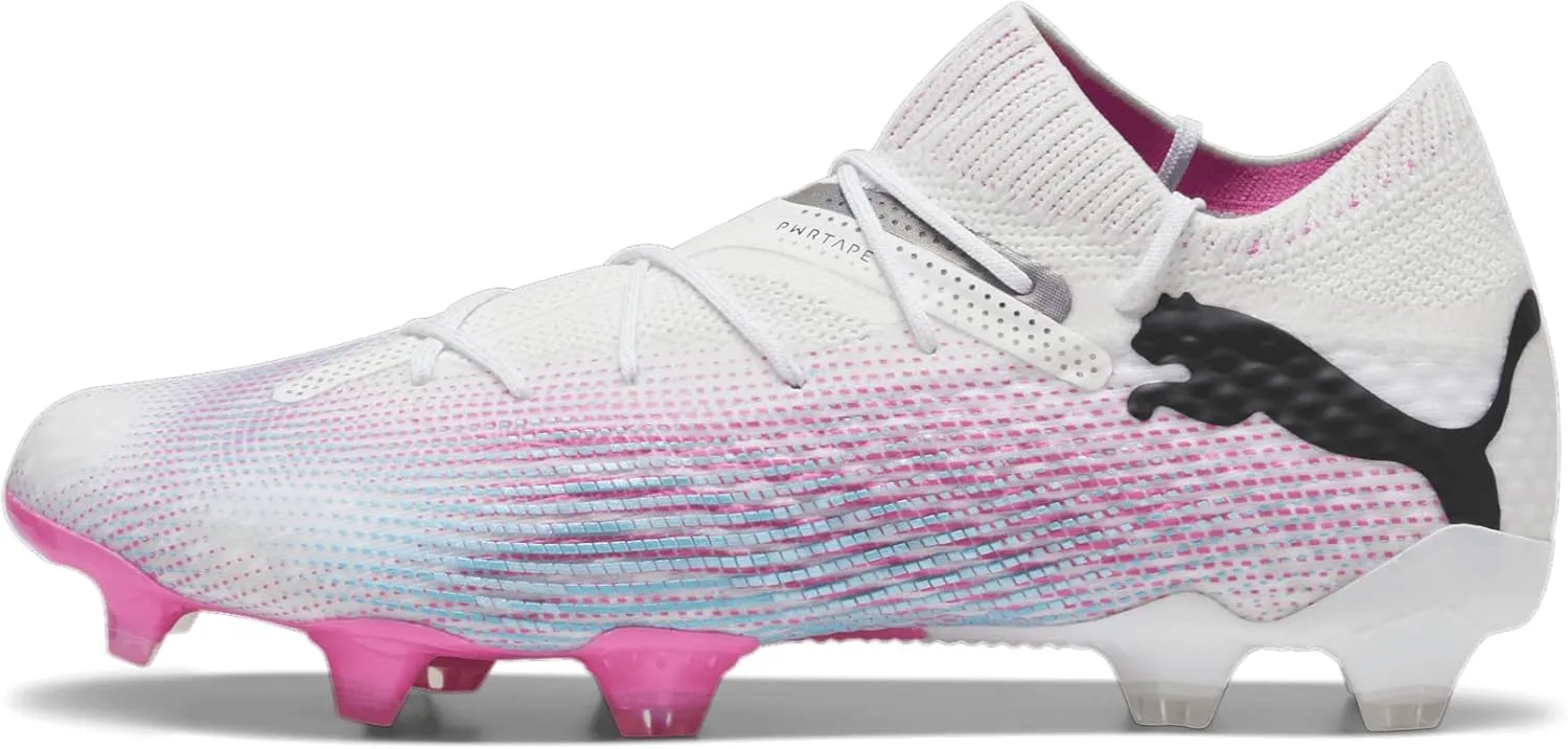 Puma Mens Future 7 Ultimate Firm GroundArtificial Ground Soccer Cleats - White