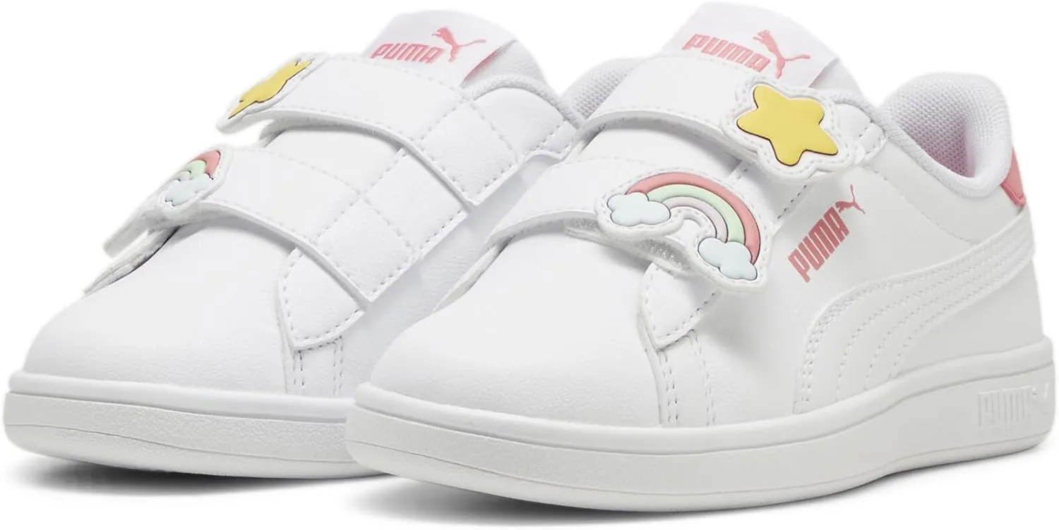 PUMA Unisex-Child Smash Hook and Loop Sneaker