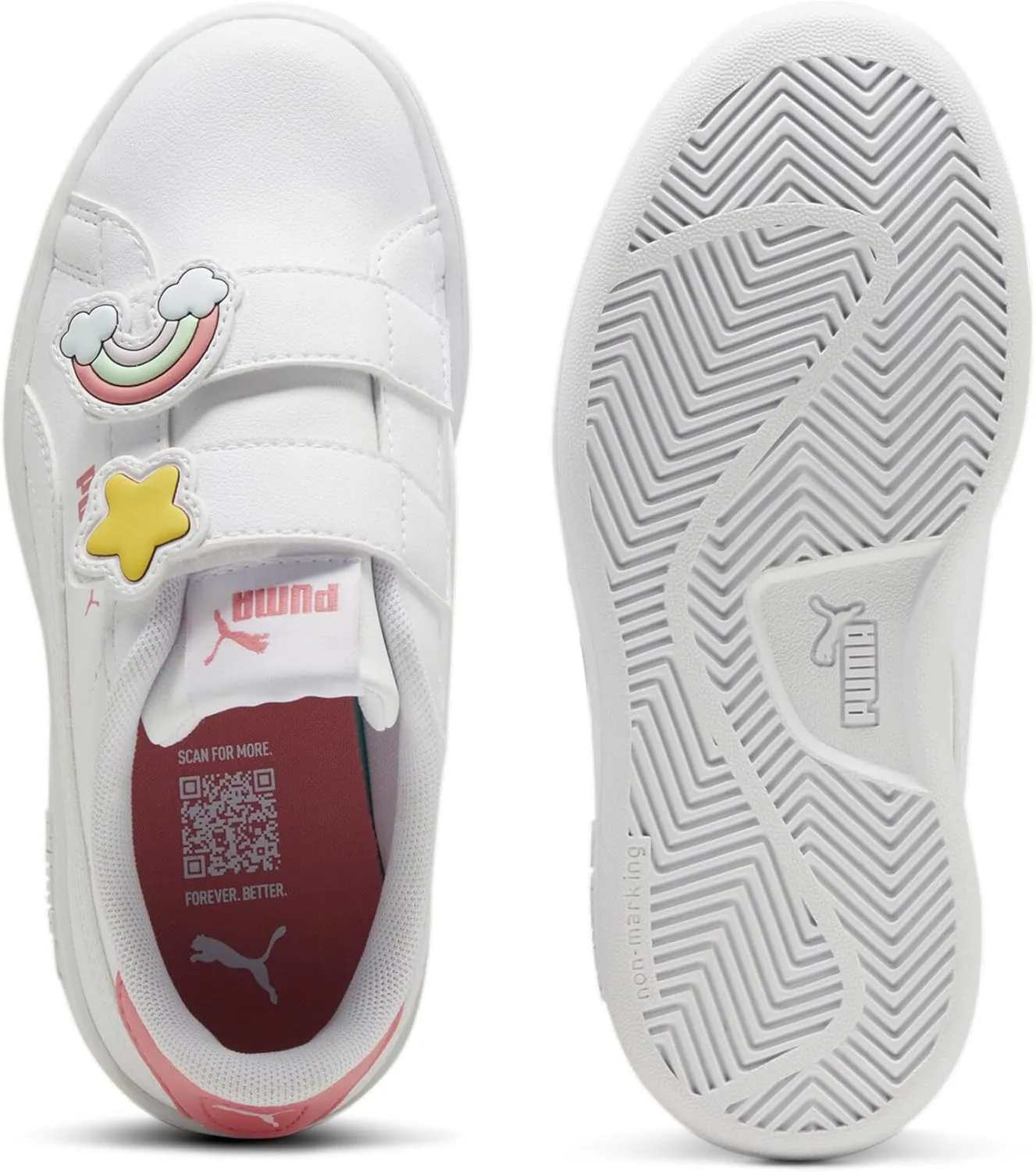 PUMA Unisex-Child Smash Hook and Loop Sneaker