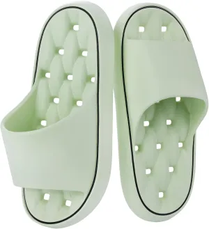 Quick Drying Shower Shoes Men Lightweight Shower Slippers with Drain Hole Soft Women Bathroom Slippers for Gym, Spa, Pool Anti-Slip Shower Shors Home Bathing Slipper Sandals