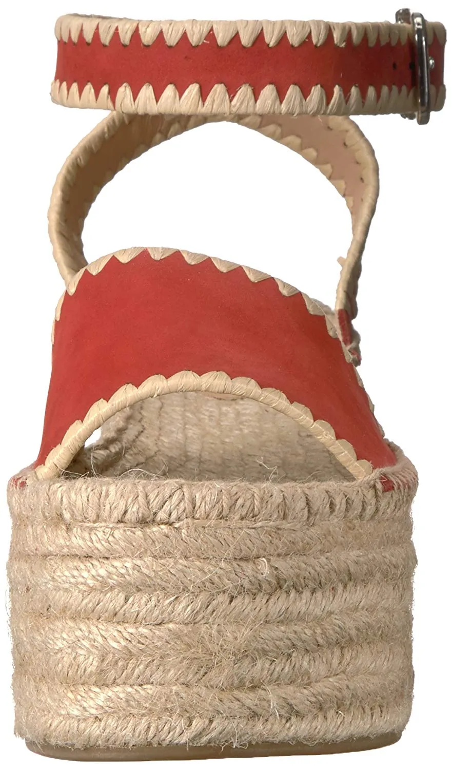 Ria Victoire Limited-edition offer Platform Open All-weather La Suede Sandals Wedge Pour Poppy Toe Espadrille Red