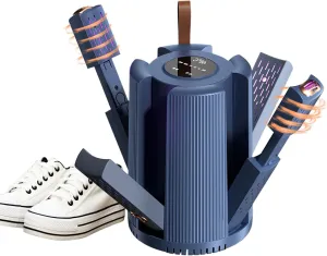 Shoe Dryer With 2 Gear Heat Blower and Timer, Shoe Dryers for Sneakers, with 4 Drying Ports and Reduced Odor, Quick Drying for Hats, Socks, Glove