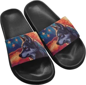 Slip On Shower Shoes Comfort Couple Slippers Classic Quick Drying Pool Beach Walking Sandals for Dating Size 5-12.5 Black Sole