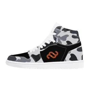 Sneaker Adjustable Sturdy Leather Money D17 Synthetic High Bushae Top