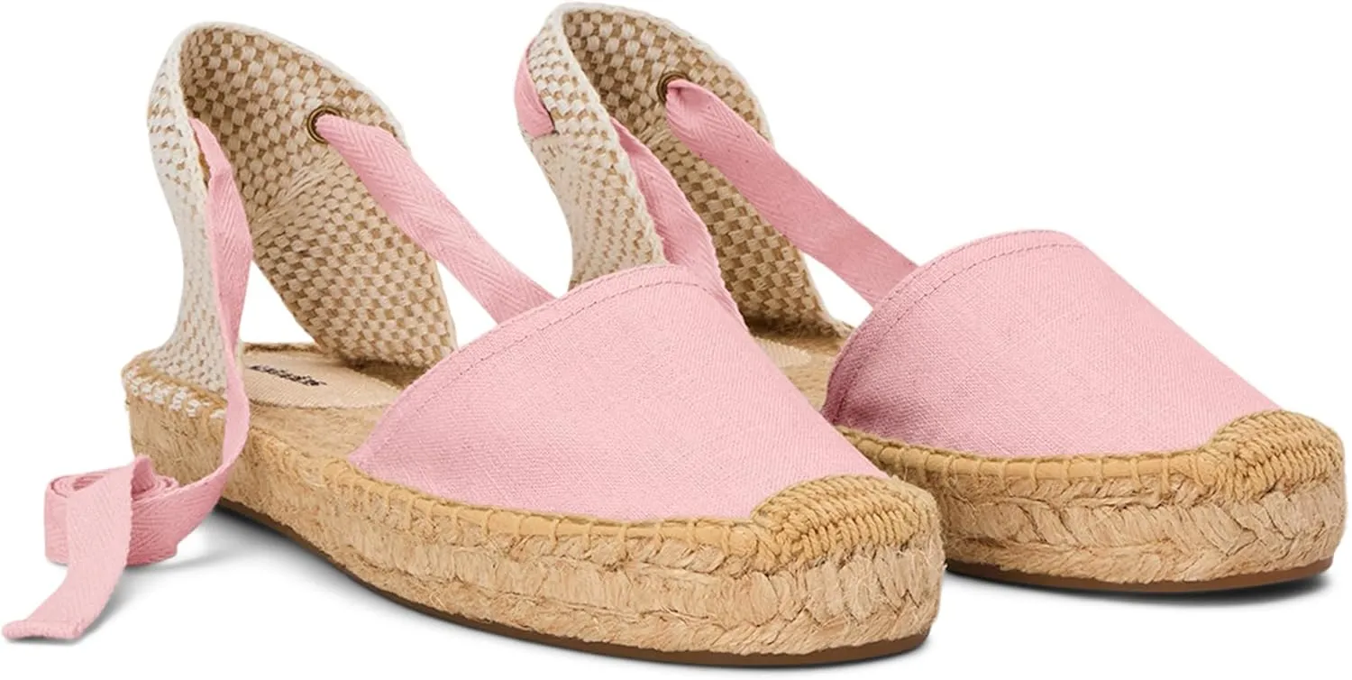 Soludos Lauren Lace Up Espadrille Quartz Pink 8 B (M)
