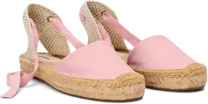 Soludos Lauren Lace Up Espadrille Quartz Pink 8 B (M)