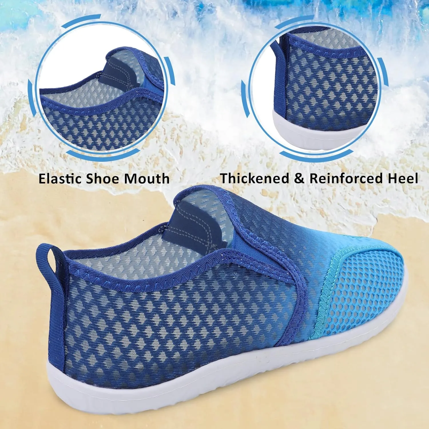 Spesoul Water Shoes for Women Men Quick-Dry Swim Shoes Barefoot Aqua Socks Breathable Beach Sandals for Pool Surf Travel Camping Yoga Outdoor Sports