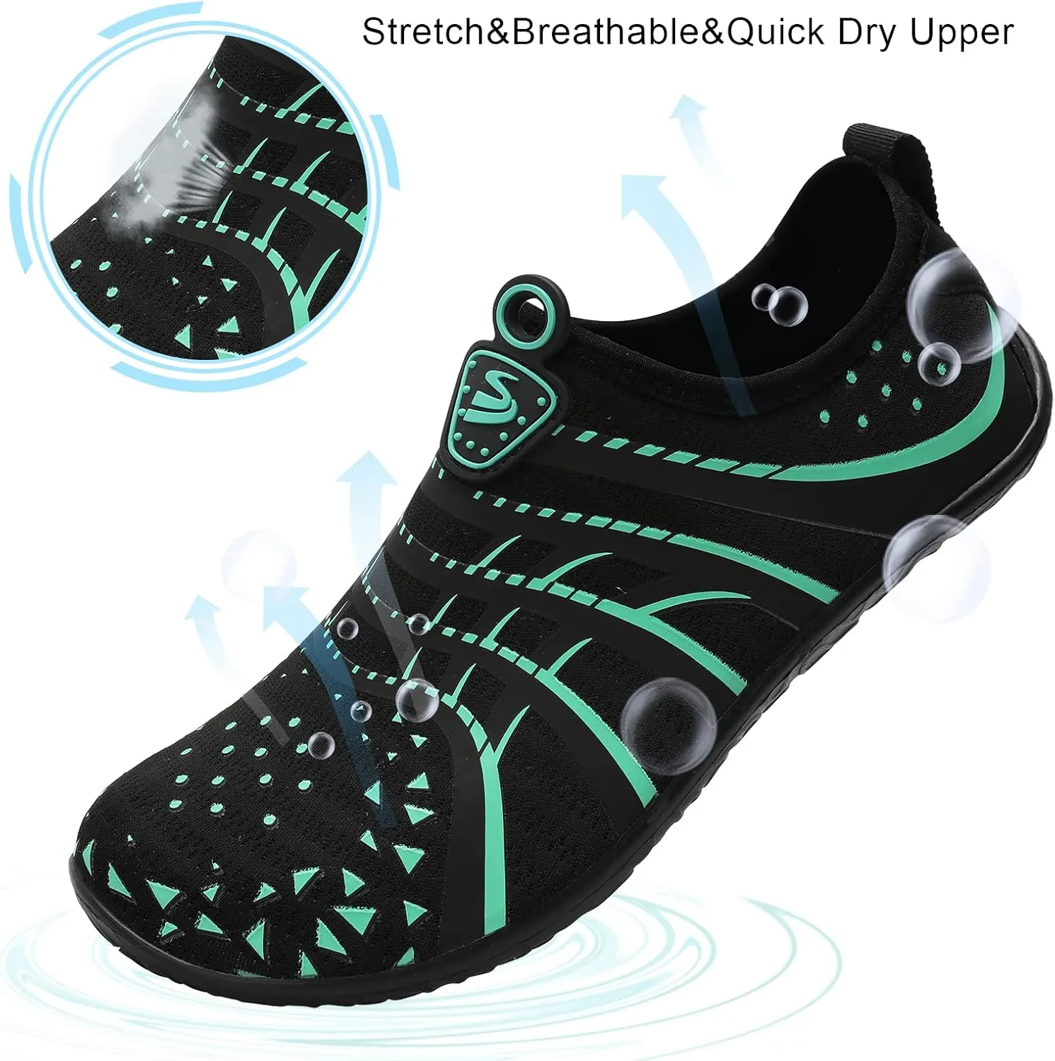 Spesoul Womens and Mens Water Shoes Breathable Quick Dry Soft Barefoot Aqua Socks for Hiking Swim Beach Surf Yoga Sport