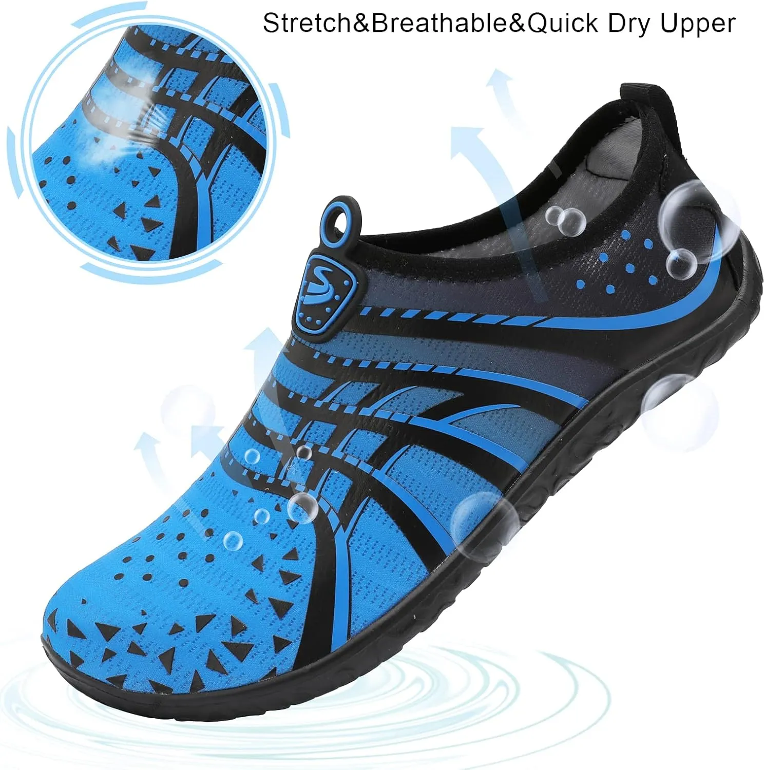 Spesoul Womens and Mens Water Shoes Breathable Quick Dry Soft Barefoot Aqua Socks for Hiking Swim Beach Surf Yoga Sport