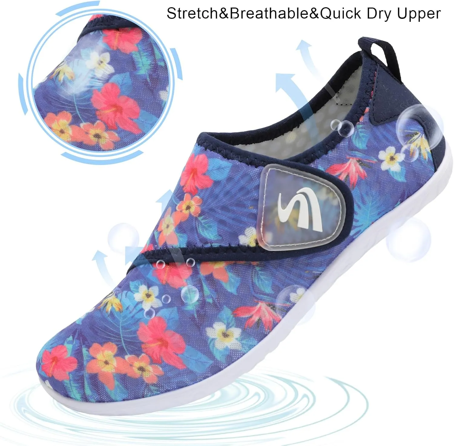 Spesoul Womens and Mens Water Shoes Breathable Quick Dry Soft Barefoot Aqua Socks for Hiking Swim Beach Surf Yoga Sport