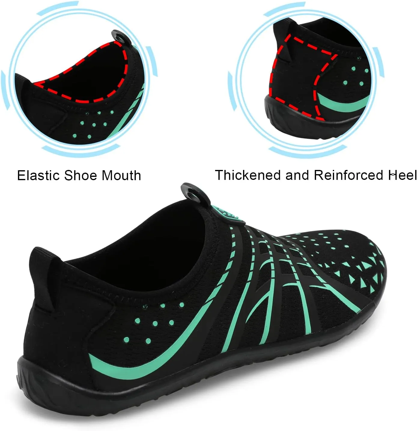 Spesoul Womens and Mens Water Shoes Breathable Quick Dry Soft Barefoot Aqua Socks for Hiking Swim Beach Surf Yoga Sport