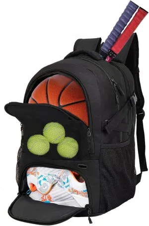 Sport Backpack - Multifunctional Sports Bag for Tennis, Badminton, Basketball etc, With shoe compartment