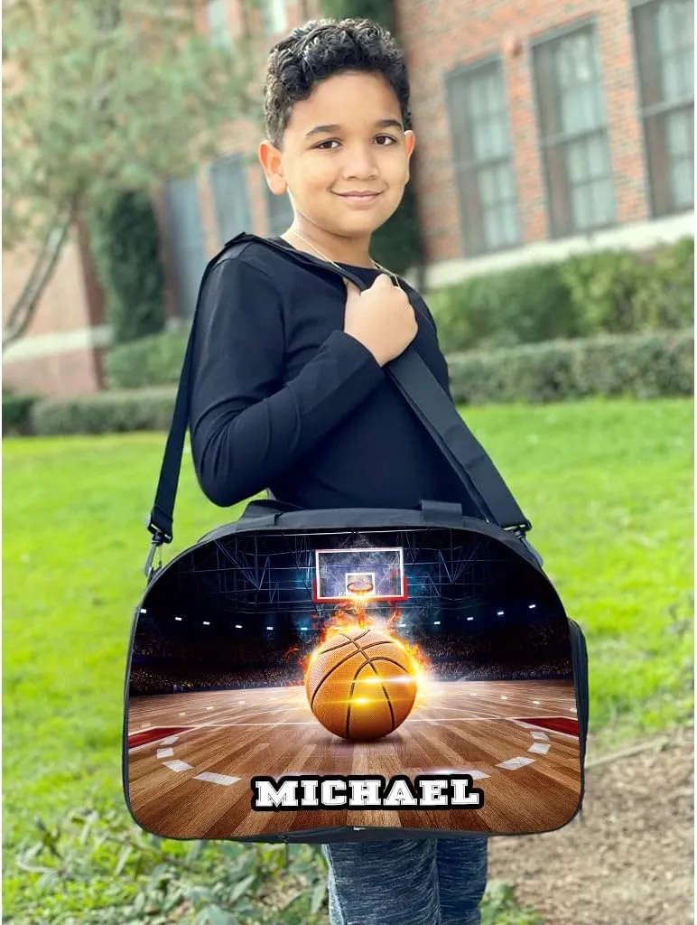 Sport Gym Duffel Bag Personalized Customized - Basketball