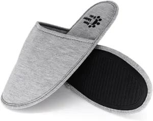 Sunshine Code Women's Memory Foam Cotton Washable Slippers with Matching Travel Bag for Home Hotel Spa Bedroom