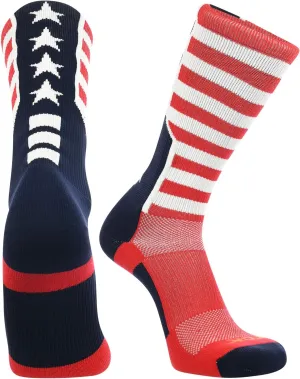 TCK Stars and Stripes Perimeter Crew Socks