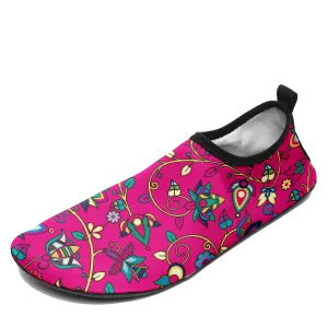Thorny Path Pink Kid's Sockamoccs Slip On Shoes
