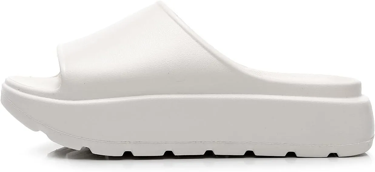 TOCONFFON Women's Pillow Slippers Cloud Slides Ultra Cushion Platform Sandals Quick Drying 5cm/2in Thick Sole