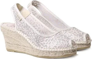 TONI PONS BEA-IK – Vegan Style Peep Toe Espadrille for Women Made of Synthetic Material.