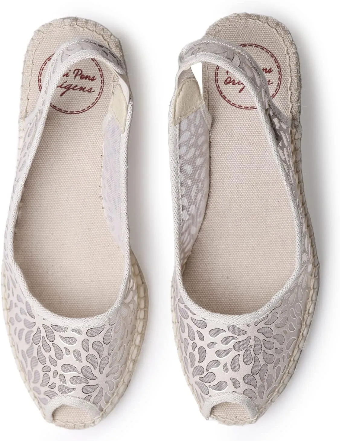 TONI PONS BEA-IK – Vegan Style Peep Toe Espadrille for Women Made of Synthetic Material.