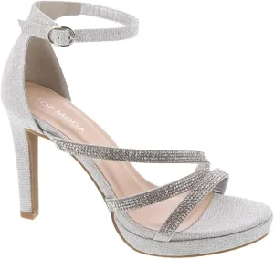 TOP Moda Women's Ankle Strap Open Toe High Stiletto Platform Dress Pump Heel Sandals