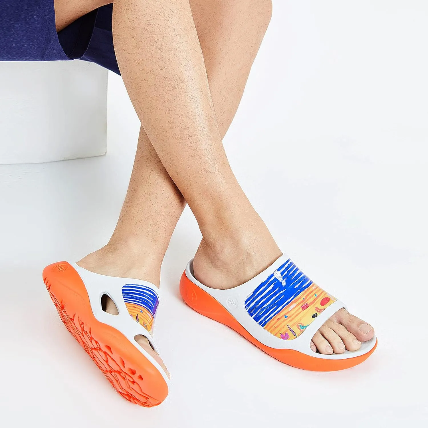 UIN Men's Casual Sandals Comfort Slippers Soft Quick Drying Non-Slip for Beach, Outdoor & Indoor Summer Vibe