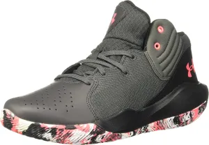 Under Armour Men's UA Jet '21 Basketball Shoe Jet Gray/Black/Blitz Red - 3024260-110
