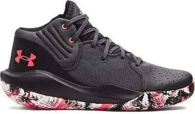 Under Armour Men's UA Jet '21 Basketball Shoe Jet Gray/Black/Blitz Red - 3024260-110