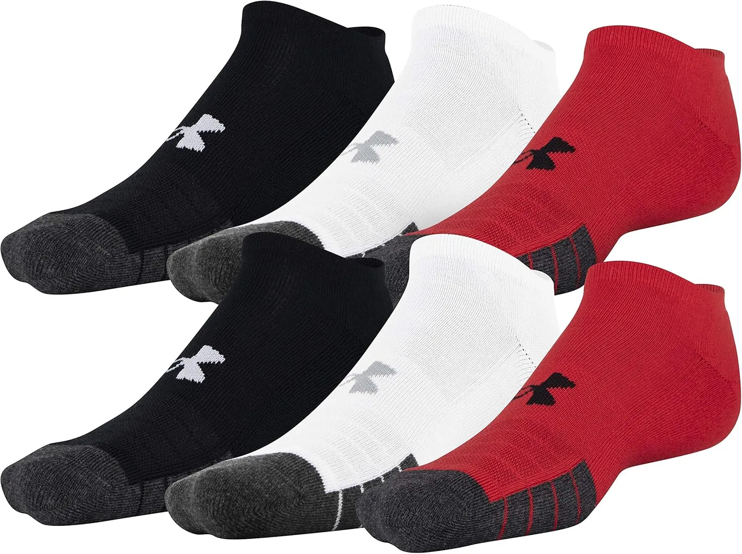 Under Armour Performance Tech No Show Socks, Multipairs