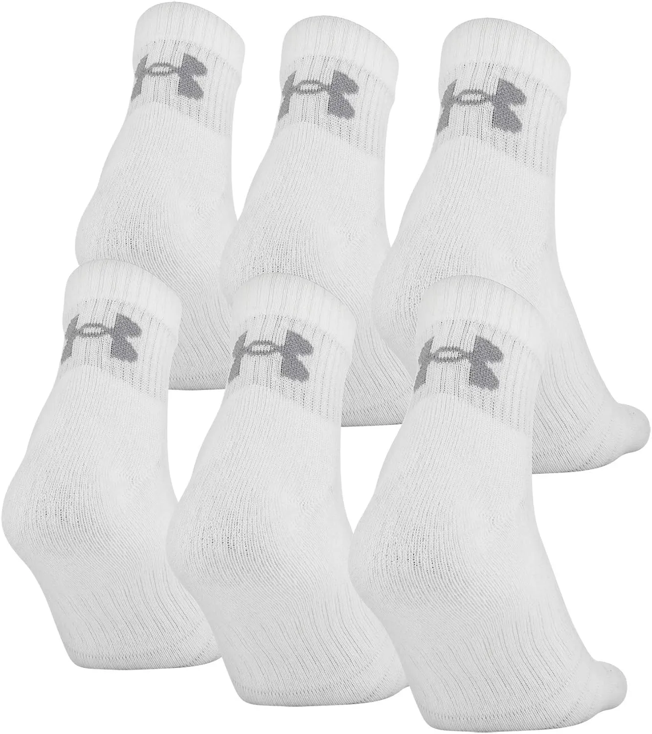 Under Armour Training Cotton Quarter Socks, Multipairs